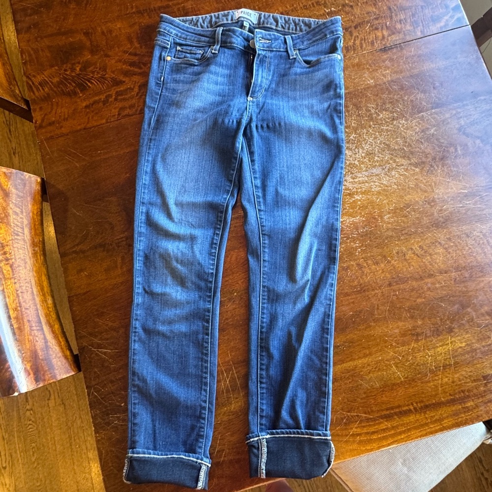 Paige Skyline Skinny Blue Denim Jeans size 30